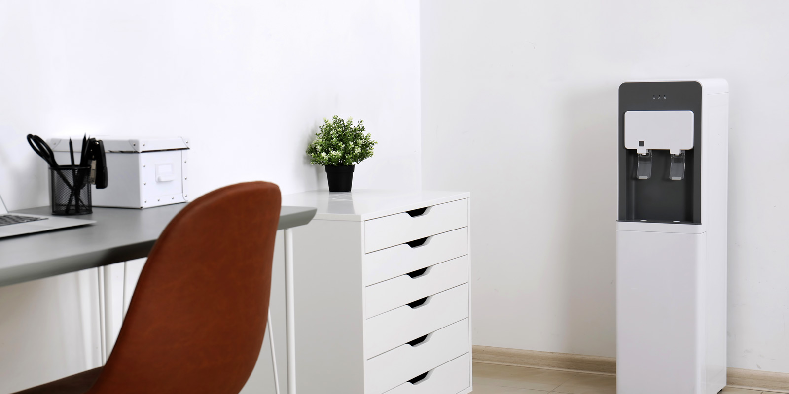 modern water cooler in an office in Hawaii