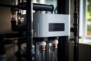 compact water softening and filtration system